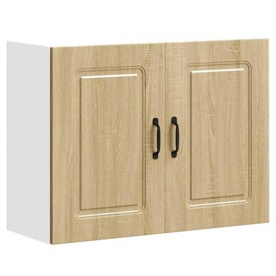 Keukenwandkast Kalmar bewerkt hout sonoma eikenkleurig Keukenwandkast Kalmar bewerkt hout sonoma eikenkleurig
