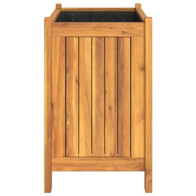 VidaXL Plantenbak met voering 54x31x50 cm massief acaciahout