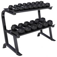 Dumbell standaard met 237 kg Hexagon dumbells - thumbnail