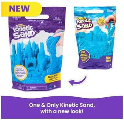 Kinetic Sand colour sand bag blauw 907g - thumbnail