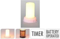 Lamp led met vlam effect met timer - thumbnail