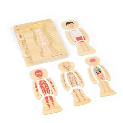 Bigjigs houten anatomiepuzzel - jongen, 26st.