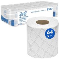 Toiletpapier scott essential 2laags 350 vel wit - thumbnail