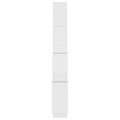 Wandschap kubus 90x15x119 cm bewerkt hout wit Wandschap kubus 90x15x119 cm bewerkt hout wit