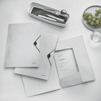 Elastomap Leitz WOW A4 3 kleppen PP wit - thumbnail