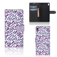 Sony Xperia XA Ultra Telefoon Hoesje Feathers Color - thumbnail