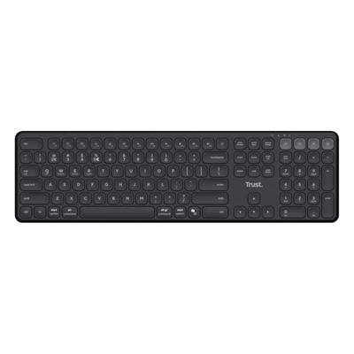 Trust Vaiya toetsenbord Universeel USB + RF Wireless + Bluetooth Amerikaans Engels Zwart Trust Vaiya toetsenbord Universeel USB + RF Wireless + Bluetooth Amerikaans Engels Zwart
