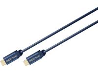 clicktronic USB 2.0 Aansluitkabel [1x USB-C stekker - 1x USB-C stekker] 1.00 m Blauw - thumbnail