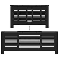 Radiatorombouw 205 cm MDF zwart - thumbnail