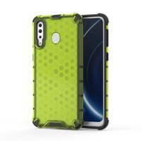 Schokbestendige honingraat PC + TPU Case voor Galaxy M30 (groen) - thumbnail