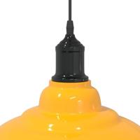 Hanglamp in hoogte verstelbaar E27 31 cm metaal glanzend geel - thumbnail