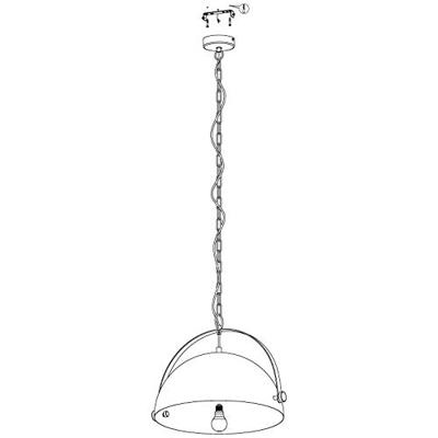Eglo Landelijke hanglampCovaleda 1 Ø 45,5cm - 43353