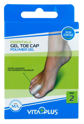 Vitaplus Essentials Gel Toe Cap Polymer Gel maat M/L Vitaplus Essentials Gel Toe Cap Polymer Gel maat M/L