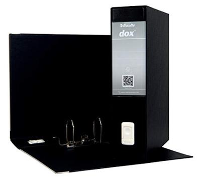 Vulbare opbergkest Rexel Dox 2 Zwart A4 Karton Gerecycled