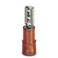 Phoenix Contact 3240048 Platte stekker (female) Insteekbreedte: 2.8 mm Insteekdikte: 0.5 mm 180 ° Deels geïsoleerd Rood 100 stuk(s) - thumbnail