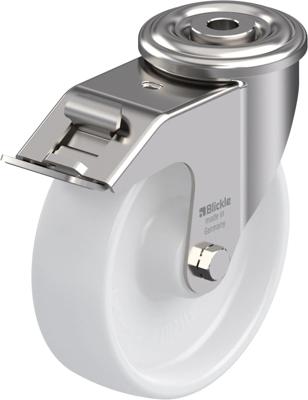 Blickle LEXR-PO 125XR-FI Zwenkwiel met rem Wieldiameter: 125 mm Draagvermogen (max.): 150 kg 1 stuk(s)
