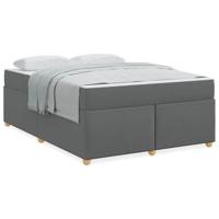 Bedframe met matras Anders Donkergrijs 140 x 200 cm Stof - thumbnail