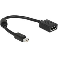 Delock 65554 Adapter mini DisplayPort male naar DisplayPort female 8K zwart - thumbnail