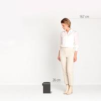 Brabantia pedaalemmer newicon 3l mat zwart - thumbnail