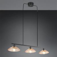 Trio Klassieke hanglampEluna 3-lichts zwart - R36523032 - thumbnail