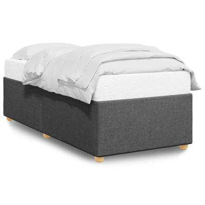 Bedframe zonder matras 90x190 cm stof donkergrijs