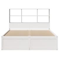 Bedframe zonder matras massief grenenhout wit 120x200 cm - thumbnail