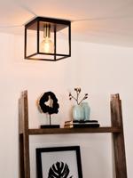 Lucide RUBEN - Plafonnière - 1xE27 - Zwart - thumbnail