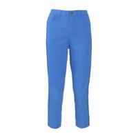 Cassis cropped slim fit broek blauw - thumbnail