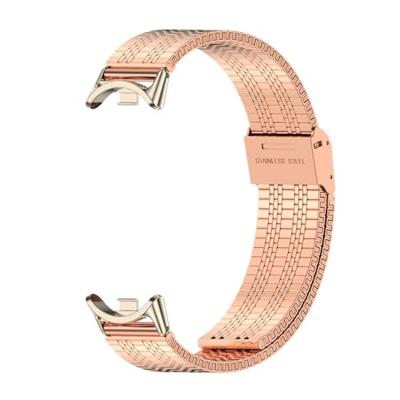 Stalen RVS band - Rosé goud - Xiaomi Smart Band 8 / 9 / 10