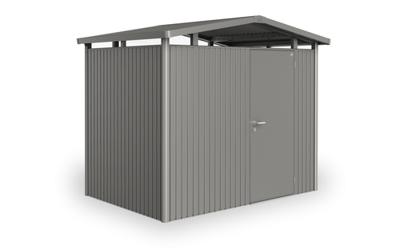 Biohort Panorama Gr. P3 metalen tuinhuis met standaard deur 237x238 cm donkergrijs metallic Biohort Panorama Gr. P3 metalen tuinhuis met standaard deur 237x238 cm donkergrijs metallic