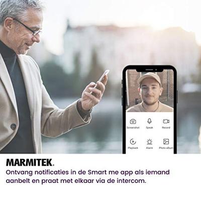 Buzz LO + Bell ME WHT - Deurbel met camera - Gong wit