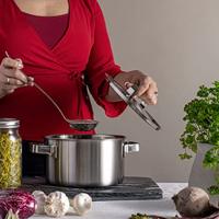 Sola Pannenset Ruby - RVS - Kookpan ø 16, 18, 20 cm & Steelpan ø 16 cm - Inductie geschikt - 4 Delig - thumbnail