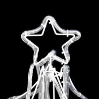 VidaXL Kerstfiguur kerstboom met warmwitte led&apos;s 87x87x93 cm - thumbnail