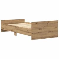 Bedframe zonder matras 75x190 cm spaanplaat ambachtelijk - thumbnail