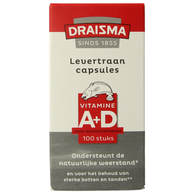 Draisma Vitamine A + D Levertraancapsules Draisma Vitamine A + D Levertraancapsules