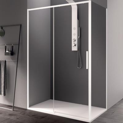 Douchecabine Lacus Torcello Aluminium Helder Glas Wit (alle maten) Douchecabine Lacus Torcello Aluminium Helder Glas Wit (alle maten)