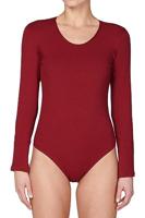 J&C body lange mouw katoen - bodystocking dames - diepe ronde hals - Witte body - zwarte body - XL - XL - XL - thumbnail