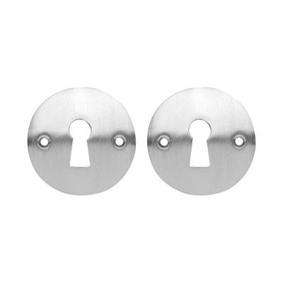 De Oude Deurklink Sleutelrozet - Rond mat nikkel