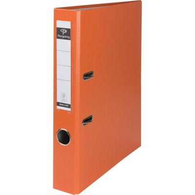 Pergamy ordner, voor ft A4, uit PP en papier, zonder beschermrand, rug van 5 cm, oranje Pergamy ordner, voor ft A4, uit PP en papier, zonder beschermrand, rug van 5 cm, oranje