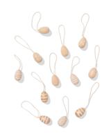 HEMA Paashangers hout ei - 12 stuks - thumbnail