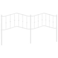 Hoofdbord 193 cm metaal wit - thumbnail