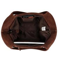 Hide & stitches brazos schoudertas suède-Dark Brown - thumbnail