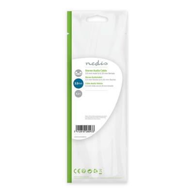 Nedis CAGP22550BK02 stereo audiokabel 3.5mm male - 6.35 mm female 0.2 m