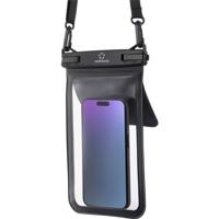 Renkforce Wasserdichte Smartphone Hülle Outdoor telefoonhoes Universeel Black, Transparant Waterdicht, Met schouderriem, Stofdicht - thumbnail