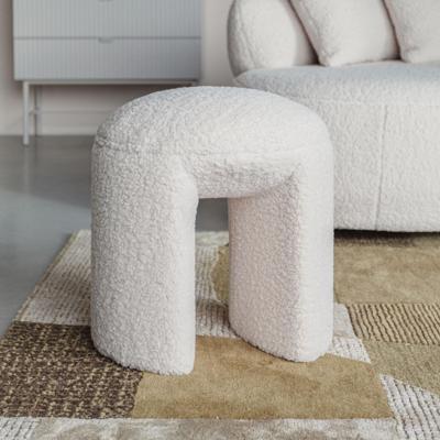 ZILT Kruk 'Cheron' Teddy, kleur Wit