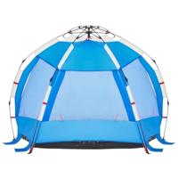 VidaXL Strandtent 2-persoons waterdicht snelontgrendeling azuurblauw - thumbnail