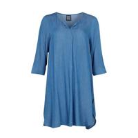 PONT NEUF jurk met stippen lichtblauw/wit - thumbnail