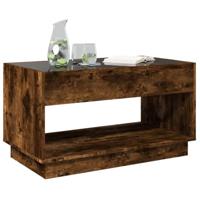 Salontafel met Infinity LED 90x50x50 cm gerookt eikenkleurig - thumbnail