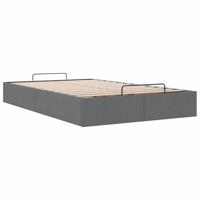 Bedframe zonder matras 140x190 cm stof donkergrijs - thumbnail