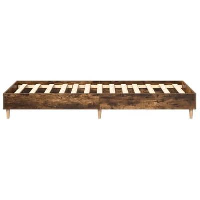 Bedframe zonder matras 90x190 cm spaanplaat gerookt eiken